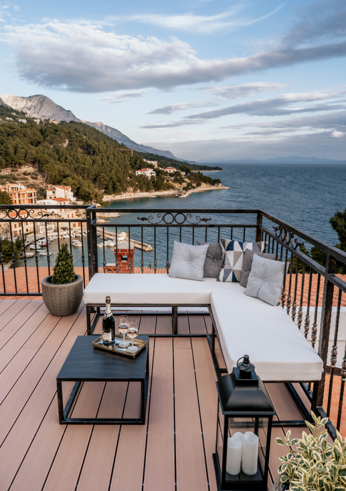 Traditionelle dalmatinische &Auml;u&szlig;ere; "Stein und Olive", Villa AMore Brela Brela
