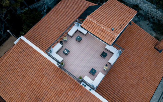 Traditionelle dalmatinische &Auml;u&szlig;ere; "Stein und Olive", Villa AMore Brela Brela